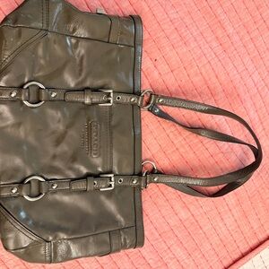 Elegant Brown Leather Tote Bag